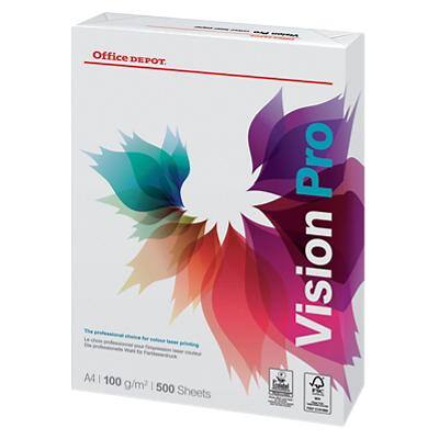 Office Depot Vision Pro A4 Printer Paper White 100 gsm Smooth 500 Sheets