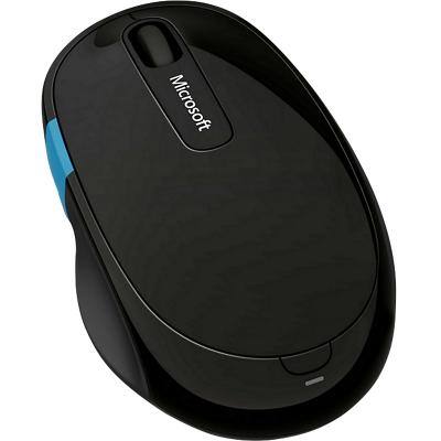 Microsoft Wireless Ergonomic Mouse Sculpt Comfort Laser Blue Track For Right-Handed Users Bluetooth Black