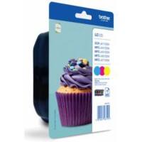 BROTHER Ink Cartridge LC-123RBWBP Cyan, Magenta, Yellow LC123