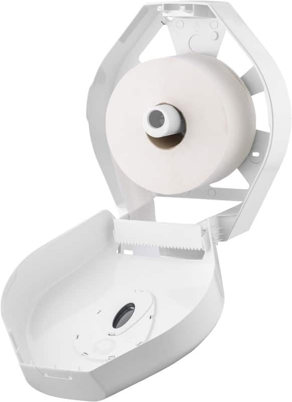 Jumbo Roll Dispenser Maxi ABS Plastic White Lockable