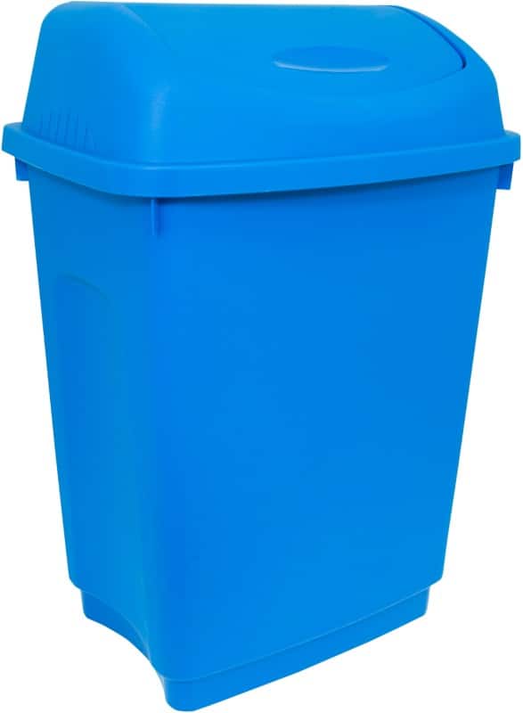 Bentley Swing Top Bin 50 L Blue Plastic