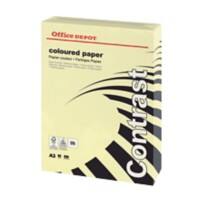 Office Depot A3 Coloured Paper Yellow 80 gsm Smooth 500 Sheets