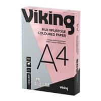 Viking A4 Coloured Paper Pink 160 gsm Smooth 250 Sheets