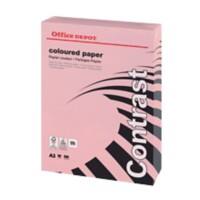 Office Depot A3 Coloured Paper Pink 80 gsm Smooth 500 Sheets