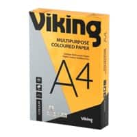 Viking A4 Coloured Paper Orange 80 gsm Smooth 500 Sheets