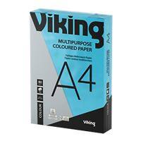 Viking Contrast A4 Coloured Paper Blue 80 gsm 500 Sheets