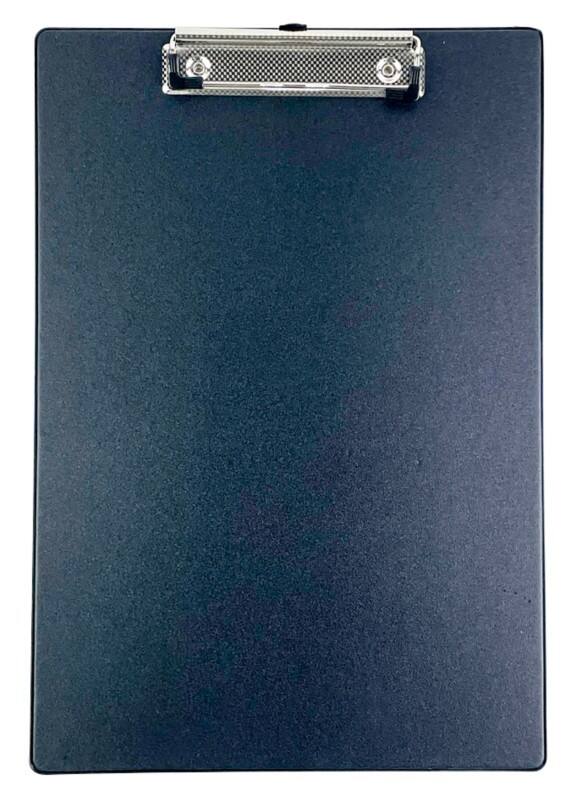 Viking Clipboard A4, Foolscap Cardboard, Plastic Black Portrait