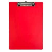 Viking Clipboard A4, Foolscap Cardboard, PVC (Polyvinyl Chloride) Red Portrait