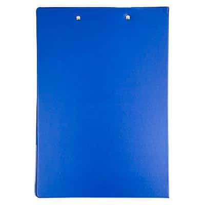 Viking Foldover Clipboard Foolscap PVC (Polyvinyl Chloride) Blue Portrait