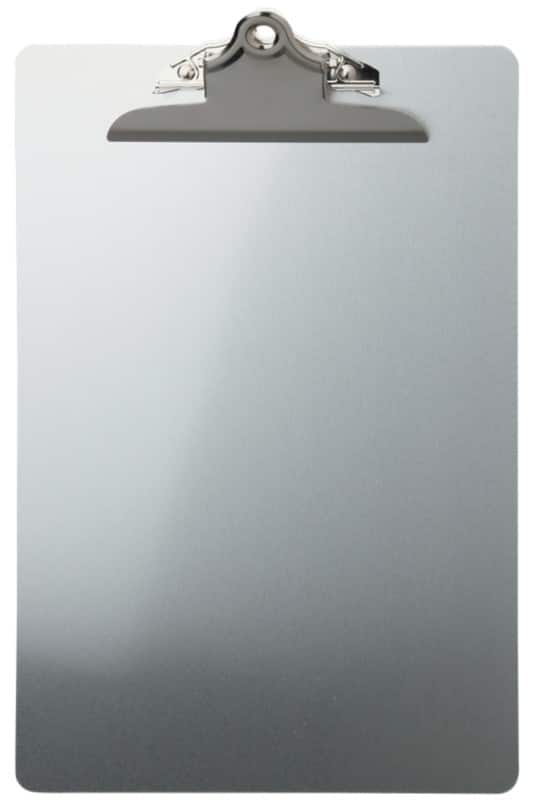 Viking Clipboard A4 Aluminium Silver Portrait  