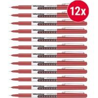 Niceday Fineliner Pen NSXF0.4 Extra Fine 0.4 mm Red Pack of 12