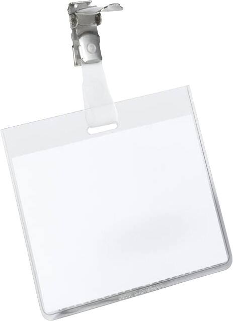 DURABLE Name Badge Clip 6 x 9 cm Plastic Pack of 25