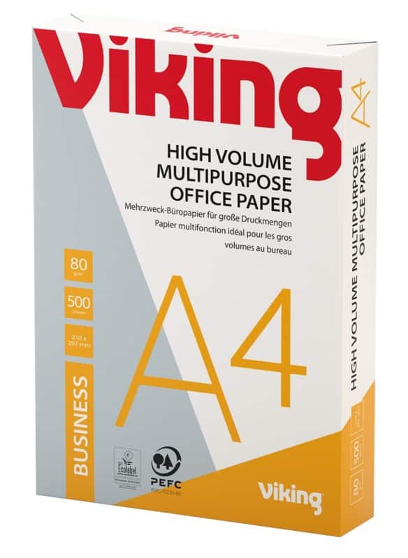 Viking Business A4 Printer Paper White 80 gsm Smooth 500 Sheets