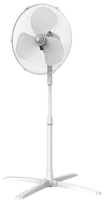 igenix Height Adjustable Pedestal Fan Main 3 Speeds 124 cm White DF1655 40.6 cm
