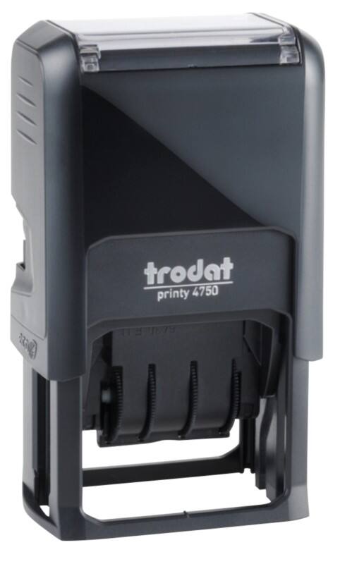 Trodat Printy 4750 Paid Date Self-Inking Stamp 41 x 24mm Black