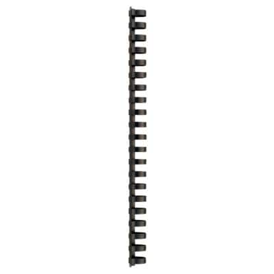 GBC Plastic Binding Combs Black 19 mm 165 Sheets A4 Pack of 100