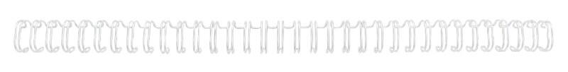 GBC Binding Wires WireBind A4 6 mm 55 Sheets Metal White Pack of 100