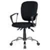Realspace Synchro Tilt Ergonomic Office Chair with Armrest and Adjustable Seat Atlas Black