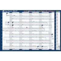 SASCO EU Mounted Year Planner 2026 English 91.5 (W) x 61 (H) cm Red