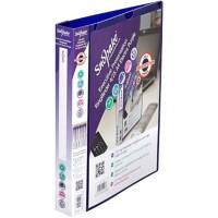 Snopake Presentation Ring Binder Polypropylene A4 4 ring 25mm Electra Purple