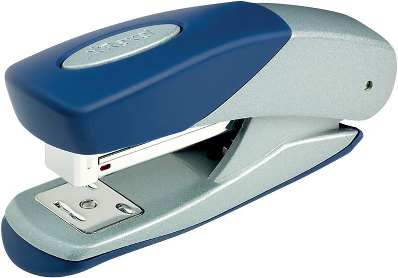 Rexel Matador Stapler 2100951 Half Strip Silver, Blue 25 Sheets No.56, No.16 Metal