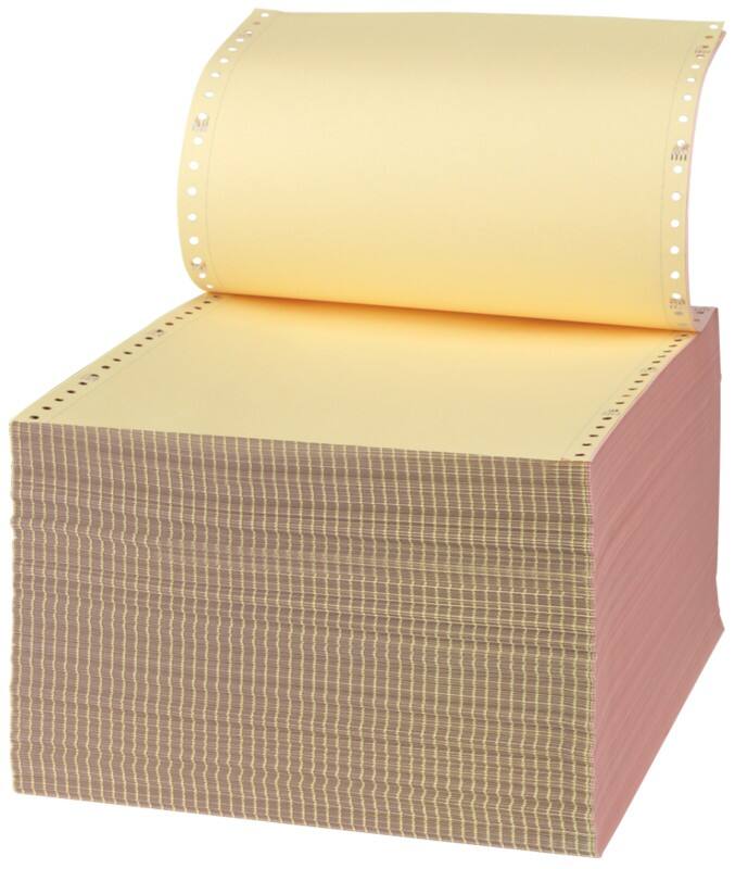 Computer Listing Paper Perforated 53 gsm Assorted 700 Sheets