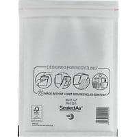 Mail Lite Mailing Bag D/1 White Plain 180 (W) x 260 (H) mm Peel and Seal 79 gsm Pack of 100