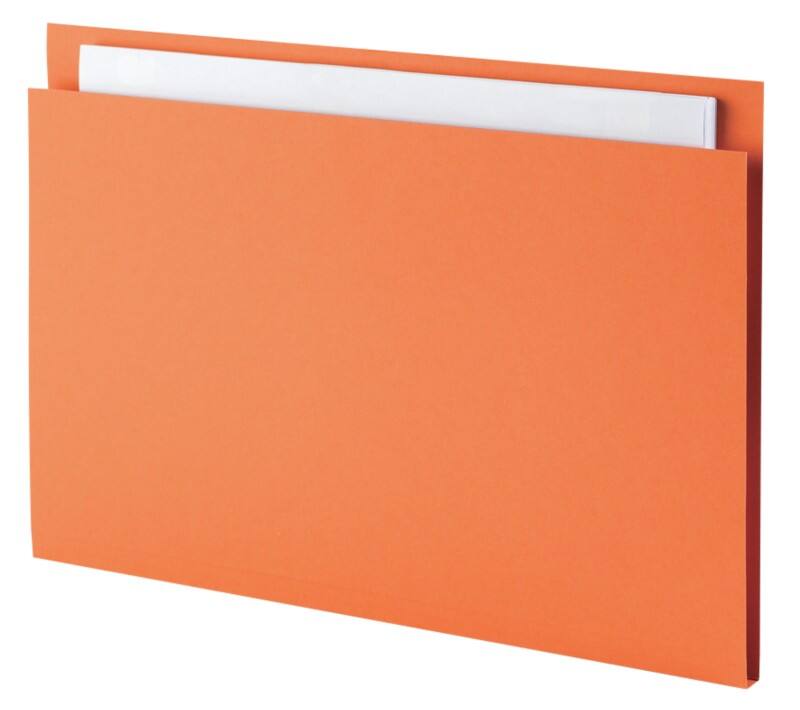 Guildhall Square Cut Folder Foolscap Orange Manila 315 gsm Pack of 100