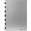 Pukka Pad Notebook Silver A4 Ruled Spiral Bound Cardboard Hardback Silver Perforated 160 Pages 80 Sheets