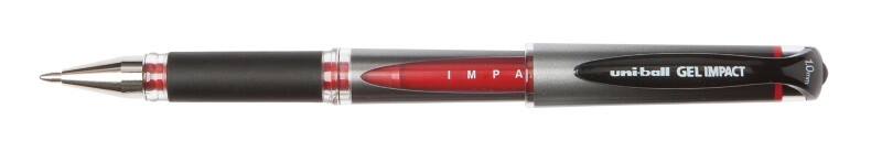 Uni-Ball Signo UM-153-S Rollerball Pen Grip Medium 0.6 mm Red Pack of 12