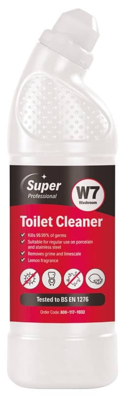 Super Professional Products W7 Toilet Cleaner Lemon 750ml