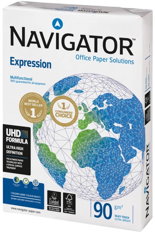 Navigator Expression A4 Printer Paper 90 gsm Matt White 500 Sheets