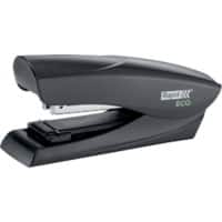 Rapid Fashion Eco Flat Clinch Stapler 24812701 Half Strip Black 25 Sheets 24/6, 26/6 Metal, Plastic
