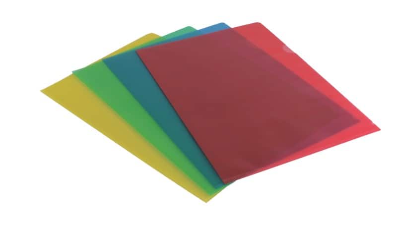 Viking Premium Cut Flush Folder A4 Assorted Polypropylene 120 Microns Pack of 100