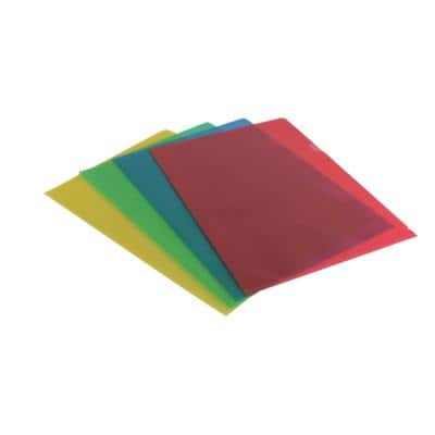 Office Depot Cut Flush Folder A4 Assorted PP (Polypropylene) 120 micron 25 Sheets 100 Pieces