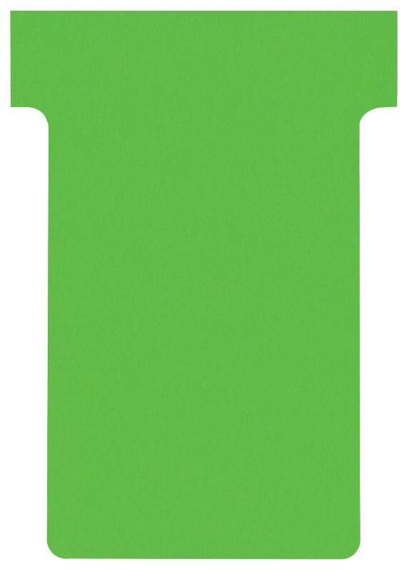 Nobo size 2 t cards green 6 x 8. 5 cm pack of 100