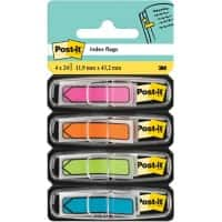 Post-it Index Flags Arrow 1.19 x 4.32 cm Assorted 4 Packs of 24 Strips