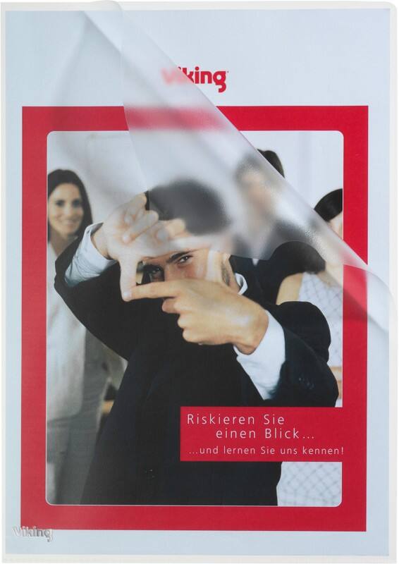 Viking Deluxe Stark Cut Back Folder A4 Transparent Polypropylene 165 Microns Pack of 25