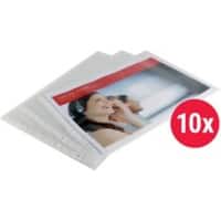 Office Depot Premium Punched Pockets A3 Textured Transparent 110 Microns Polypropylene Top Opening 11 Holes Pack of 10