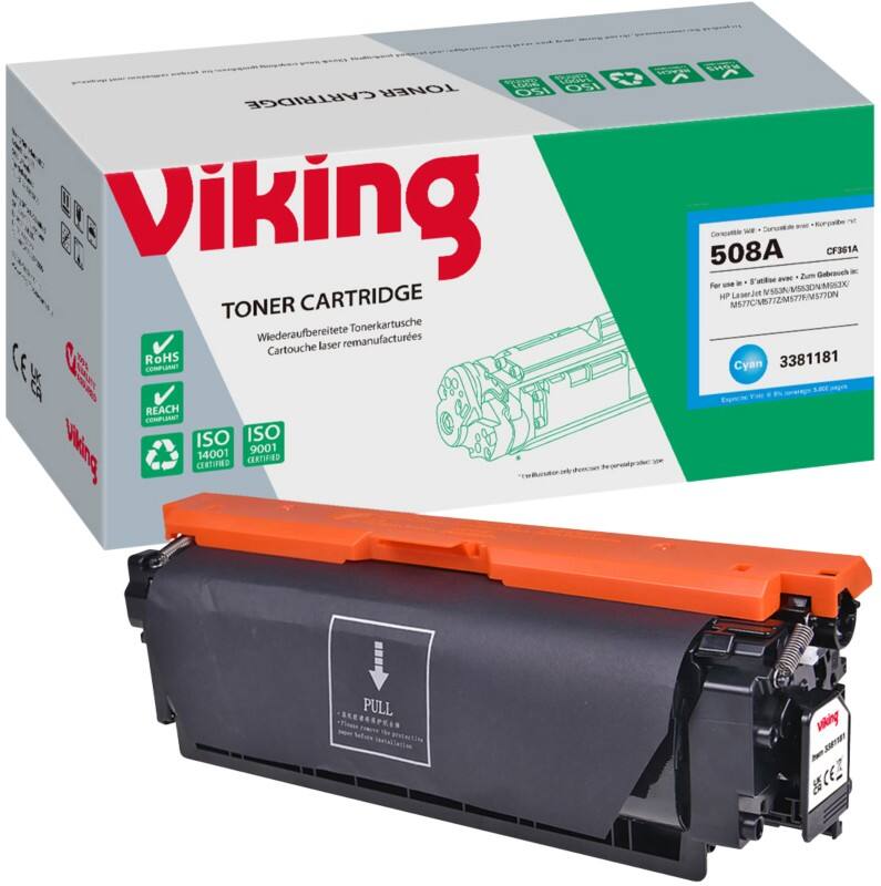 Viking 508A Compatible HP Toner Cartridge CF361A Cyan