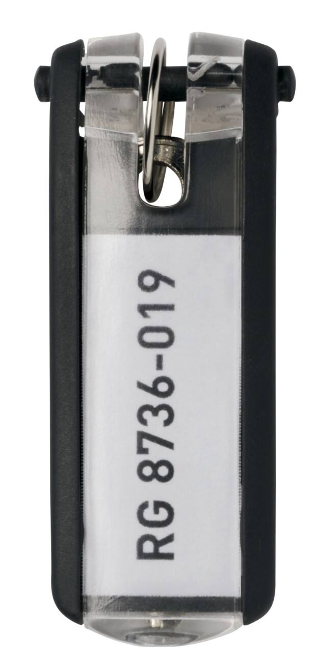 DURABLE Key Holder Clip Black 25 x 65 mm Pack of 6