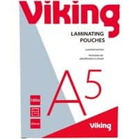 Viking Laminating Pouch A5 Glossy 75 microns (2 x 75) Transparent Pack of 100