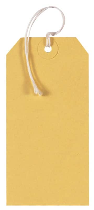 Tags Yellow 6 x 12 cm Pack of 250
