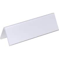 DURABLE Place Card 6.1 x 21 x 12.2 cm PVC (Polyvinyl Chloride) Transparent Pack of 25