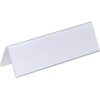 DURABLE Desk Name Plate Clear 61 x 210mm Pack of 25
