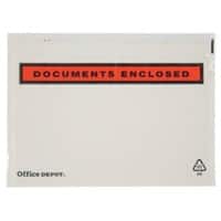 Office Depot Document Enclosed Envelopes C6 162 (W) x 115mm Self-Adhesive Printed Pack of 1000