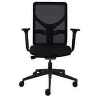 Synchro Tilt Ergonomic Office Chair with Adjustable Armrest and Seat IMAGE 100 Black