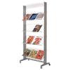 Paperflow Literature Display Floor Standing Mobile 12 x A4 Silver