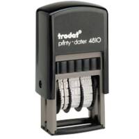 Trodat Printy 4810 Dater Self-Inking Date Stamp Black 4.1 x 2.5 x 7.3 cm