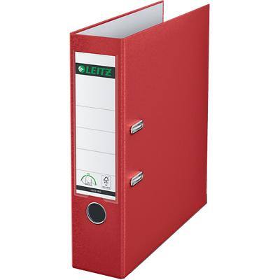 Leitz 180° Lever Arch File A4 82 mm Red 2 ring 1010 Polypropylene Smooth Portrait